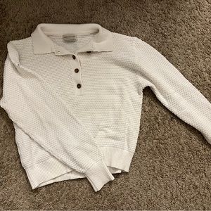 Medium white button up sweater from Urban Outfitters